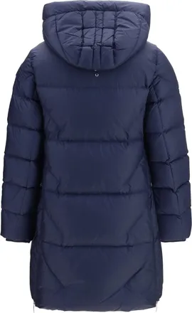 Parajumpers Womens Puffer Jacket Janet Navy Blue Duck Down