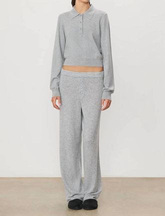 &Eacute;terne Cruz Wide-Leg Pant In Heather Grey