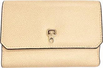 Valextra Beige Leather Wallet (Bi-Fold) (Pre-Owned)