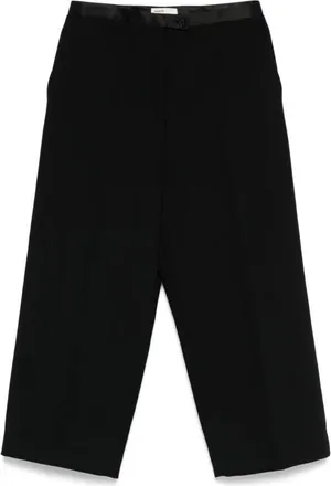 Khaite Dames, Broeken, Zwart, Maat: XS Satijn