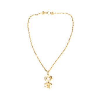 Chanel Pre-owned Womens CC Pendant Chain Necklace - Gold - One Size
