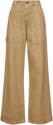 Moncler Broeken, Dames, Beige, M, Broek beige 42