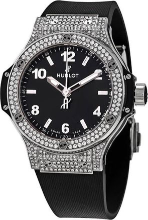 Hublot Big Bang Black Dial Black Rubber Ladies Watch 361.SX.1270.RX.1704