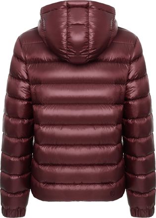 Colmar Shiny Nylon with Detachable Hood Down Jacket - Brick