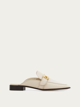Ferragamo Women Hug buckle mule White Size 10.5
