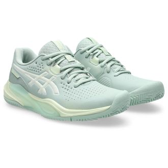 Asics Tennisschuh ASICS GEL-CHALLENGER 15 CLAY, Gr. 37,5, gr&uuml;n (lichen rock, whisper gr&uuml;n), Synthetik, Schuhe Tennisschuh, Sandplatzschuhe f&uuml;r Aschepl&auml;tze