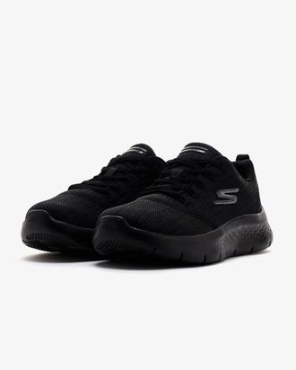 Skechers Womens Skechers Go Walk Flex-Striking Look -BBK Black Shoes HTAT310