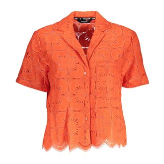 Desigual Dames, Blouses & Shirts, Oranje, Maat: M