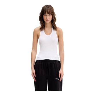 VETEMENTS Halter Katoenen Tanktop - Dames - Tops - Wit - Maat: XS Katoen