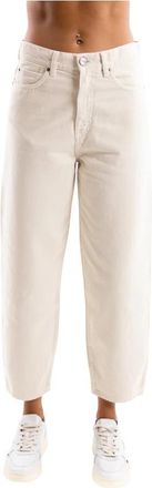 Pinko Estelle Cropped Jeans - Dames - Cropped Jeans - Beige - W29 - Katoen - Jeans