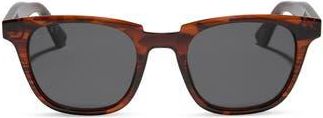 DIFF Eyewear Grayson 51mm Square Sunglasses in Mahogany Tortoise at Nordstrom Rack