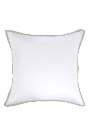 Pom Pom at Home Langston Sateen Euro Pillow Sham in Seaglass at Nordstrom