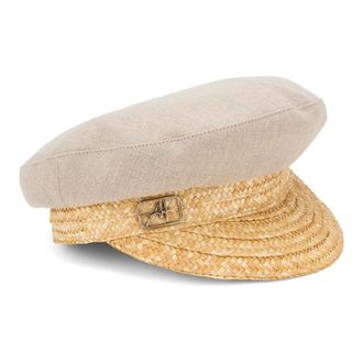 Alberta Ferretti Hat with visor - female - Alberta Ferretti - Accessories - Beige - S - Accessories