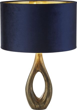 Searchlight Elegante Design Tischlampe Bucklow ø 40 x 46 cm, Königsblau