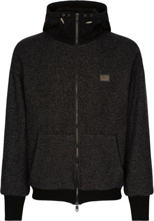 Dolce & Gabbana Black Logo Plaque Jacket