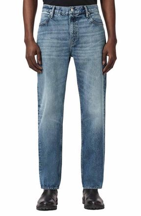 AllSaints Reid Straight Fit Jeans in Light Indigo at Nordstrom, Size 28 X 32