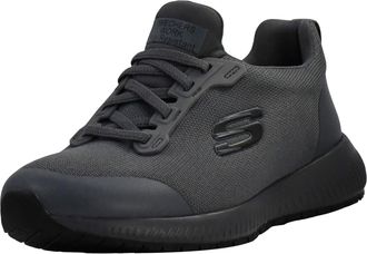 Skechers Burst Deal Closer Mens Black Lace Up Air Cooled Trainers, Dove grey, 39.5 EU
