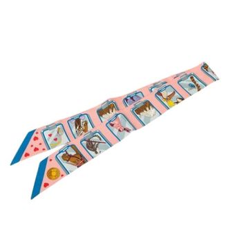 Herm&egrave;s Pre-owned Twilly Scarf - Dames - Pre-owned - Veelkleurig - Maat: ONE Size Zijde