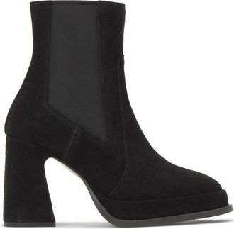 Castaner Becky Enkellaars - Dames - Laarzen met Hak - Zwart - 36 EU - Leer - Schoenen