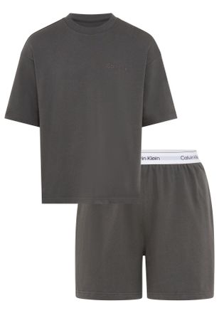 Calvin Klein Underwear Shorty, Herren, Gr. XL (54), grau, Jersey, Obermaterial: 100% Baumwolle, CALVIN KLEIN UNDERWEAR, unifarben, Basic ca. Mitte Oberschenkel, Rundhals, ab