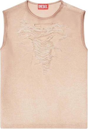 Diesel Tops, Dames, Beige, M, Sleeveless Tops
