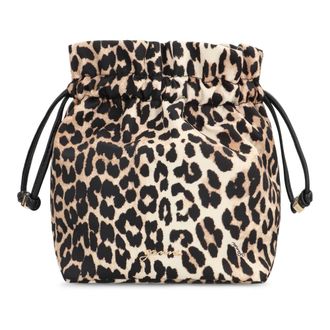 Ganni Bucket Bags, female, Brown, Size: ONE SIZE Bou Bucket Pouch