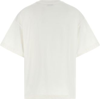 Jil Sander Womens Bicolor Cotton T-Shirt