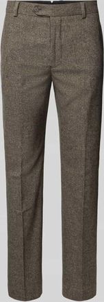 Selected Slim Fit Anzughose mit Woll-Anteil Modell REED in Mittelbraun, Größe 52