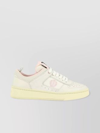 Bally perforated pull tab rubber sole sneakers