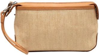 Burberry Pre-owned Clutches, female, Beige, Size: ONE SIZE Pre-owned Canvas Clutch
