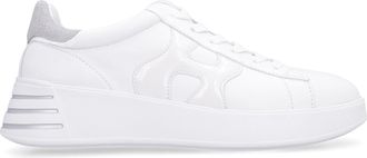 Hogan Womens Rebel Leather Low-Top Sneakers White Trainers