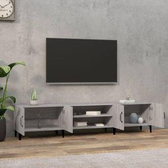 Berkfield Home TV Cabinet Grey Sonoma 180x31.5x40 cm Engineered Wood