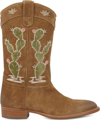 Sartore Stivali con ricamo - Marrone