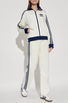adidas Trousers With Decorative Weave, Womens, Cream