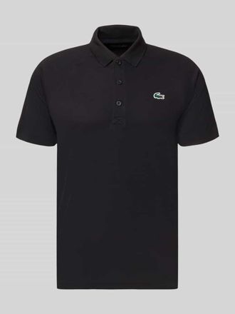 Lacoste Sport Regular Fit Sport Poloshirt mit Label Patch in Black, Gr&ouml;&szlig;e XXXL