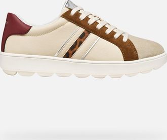 Geox Scarpe Spherica Ecub-1 Donna Beige/marrone