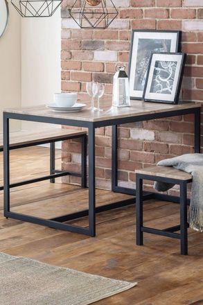 Julian Bowen Tribeca Rectangular 4-6 Seater Dining Table in Light Oak