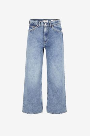 Our Legacy L&auml;ssig gerade Jeans aus Baumwolle Third Cut Blue Tech Wash