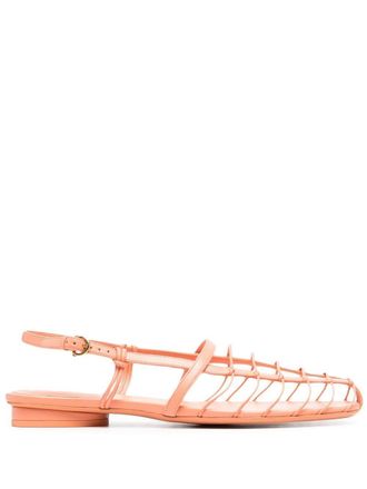 Ferragamo Sandali con cinturino posteriore - Arancione