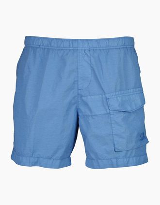 C.P. Company Mens Flatt Nylon Pocket Swim Shorts - Blue - Size: 32/32