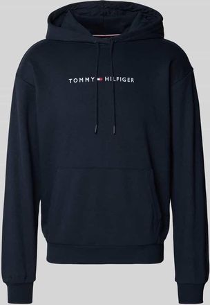 Tommy Hilfiger Regular Fit Hoodie aus Baumwoll-Mix in Marine, Größe XXL