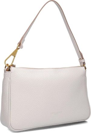 Gianni Chiarini Tassen, Dames, Wit, ONE Size, Leer, Minimalistische Schoudertas Brooke