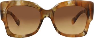 Chlo&eacute; Square-Frame Recycled Acetate Sunglasses