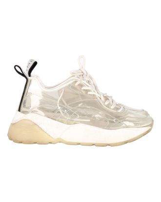 Stella McCartney Stella McCartney Pre-owned Womens Eclypse Clear Chunky Sneakers in White PVC - Size EU 39