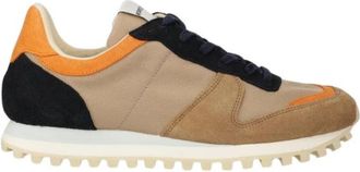 Novesta Lace-up Panelled Sneakers - Heren - Sneakers - Veelkleurig - 45 EU - Su&egrave;de - Schoenen