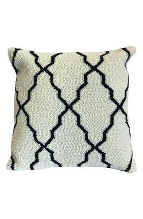 R16 Home Link Lattice Throw Pillow in Black White at Nordstrom Rack, Size 18X18