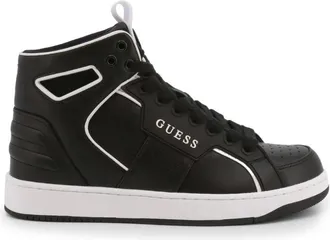 Guess Schoenen, Dames, Zwart, 38 EU, Stijlvolle High Top Sneakers