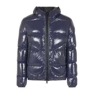 Herno Heren, Jassen, Blauw, Maat: 4XL Polyamide