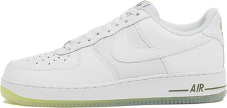 Nike Air Force 1 07 Mens Trainers HM0941 (White/White/Oil Green 100) UK 10 (EU 45)