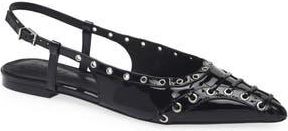 Schutz Ruth Slingback Flat in Black at Nordstrom Rack, Size 8.5